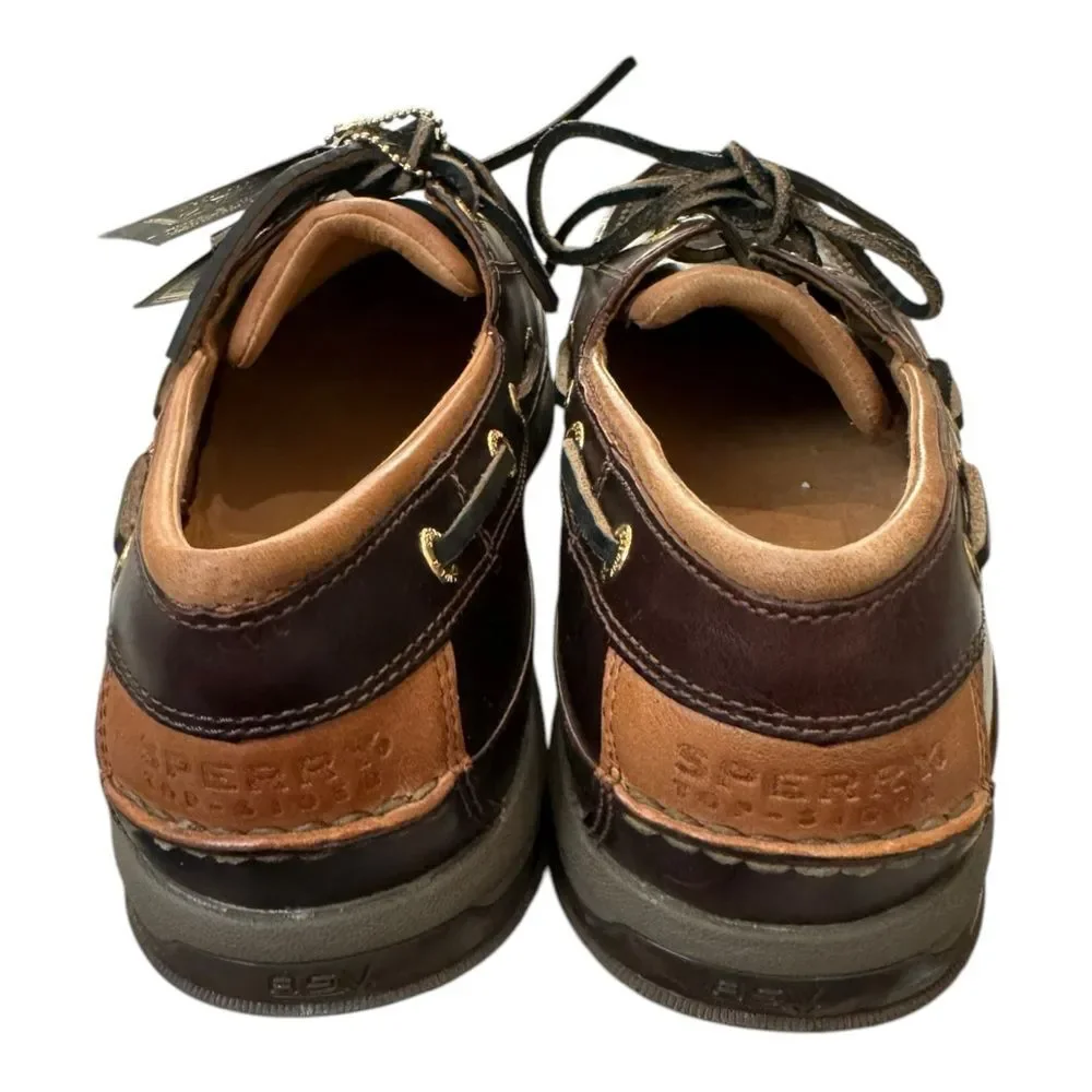 Sperry Top-Sider Men's Gold Boat ASV Amaretto Leather Loafers Boat Shoes 8.5